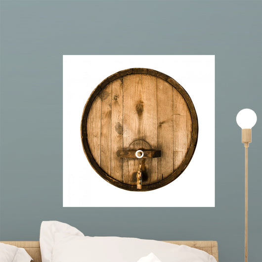 Old wooden barrel Wall Decal