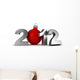 3D 2012 Happy New Wall Decal