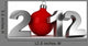 3D 2012 Happy New Wall Decal