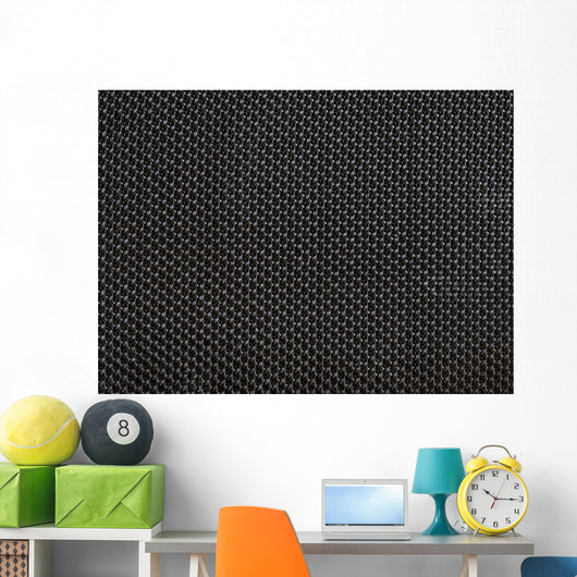 Wattled Black Fabrick Texture Wall Decal