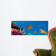 Underwater Panorama With Turtle Wall Mural