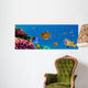 Underwater Panorama With Turtle Wall Mural