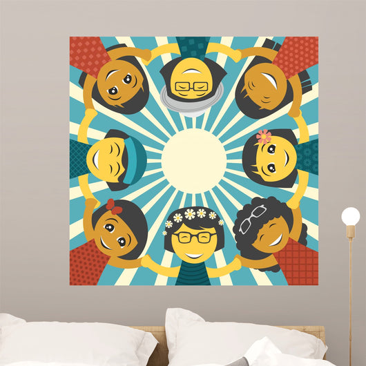 Children Friendship Wall Mural