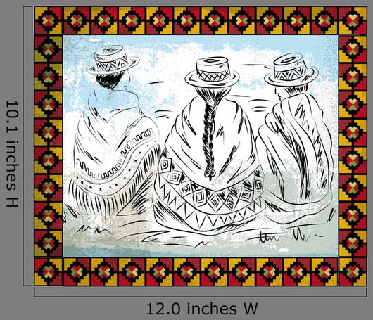 indigenous Women illustration Wall Mural