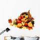 Harvest or Thanksgiving Cornucopia Wall Decal