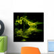 abstract colored smoke in a black background Wall Mural