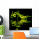 abstract colored smoke in a black background Wall Mural
