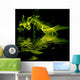 abstract colored smoke in a black background Wall Mural