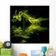 abstract colored smoke in a black background Wall Mural
