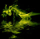 abstract colored smoke in a black background Wall Mural