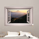 Mountain Wallmonkeys Window Wall Decal