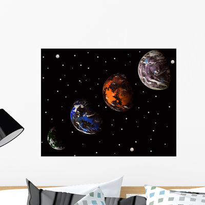 Alien Solar System Computer shown on a wall