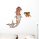 Goldfish Koi Mermaid Wall Decal