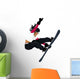 Women Snowboard Wall Decal