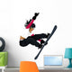 Women Snowboard Wall Decal