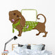 Dog with Blank Frame Wall Decal