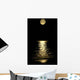 Beautiful Moon Glowing Water Wall Decal