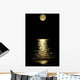Beautiful Moon Glowing Water Wall Decal
