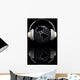 Render Globe with Headphones Wall Mural