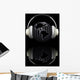 Render Globe with Headphones Wall Mural