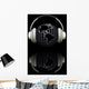 Render Globe with Headphones Wall Mural