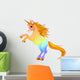 Rainbow colored unicorn Wall Decal
