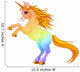 Rainbow colored unicorn Wall Decal
