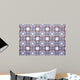 Blue-brown Tile Wall Mural