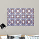 Blue-brown Tile Wall Mural
