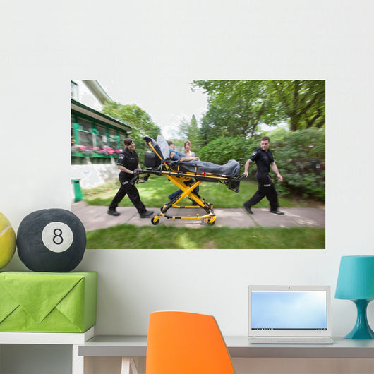 Senior Woman Emergency Medical Help Wall Mural