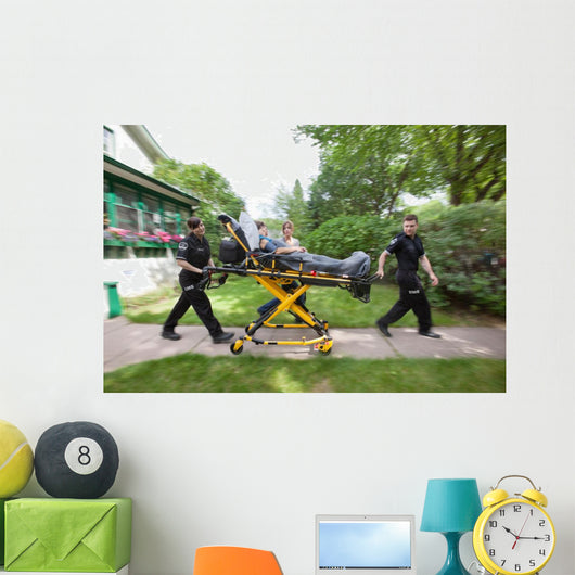 Senior Woman Emergency Medical Help Wall Mural
