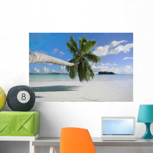 Pristine Beach Praslin Tropical Wall Decal