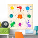 Set Colorful Paint Splats