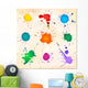 Set Colorful Paint Splats