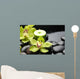 Burning Candle and Zen Stones Wall Mural