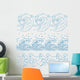 Repeated Ocean Wave Pattern Wall Decal