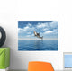 Great White Shark Jumping Wall Mural