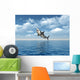 Great White Shark Jumping Wall Mural