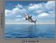 Great White Shark Jumping Wall Mural