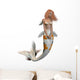 Koi Pattern Mermaid Wall Decal