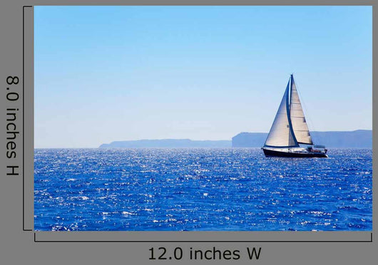 Blue Mediterranean Sailboat Sailing