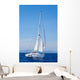 Blue Mediterranean Sailboat Sailing