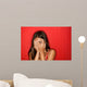 Playful Shy Woman Hiding