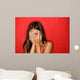 Playful Shy Woman Hiding