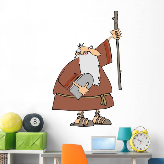 Moses with Ten Commandments Wall Mural