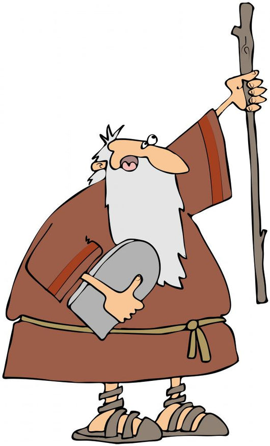 Moses with Ten Commandments Wall Mural