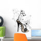 Stylized Black Sandal with