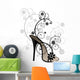 Stylized Black Sandal with