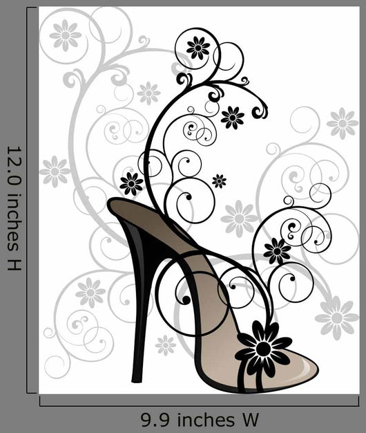 Stylized Black Sandal with