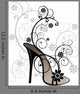 Stylized Black Sandal with